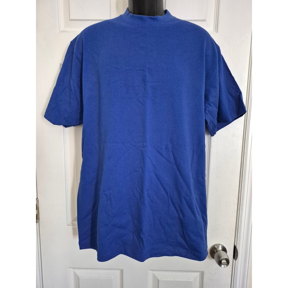 Shaka Wear Super Max‎ Heavyweight T-Shirt Mens Large Royal Blue Cotton Tee Solid